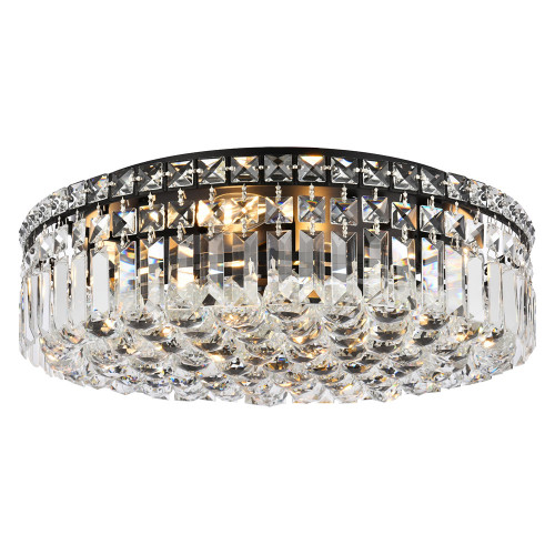 Elegant Flush Mount Light - Black, L 20" (V2030F20BK-RC)