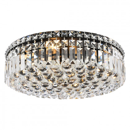 Elegant Flush Mount Light - Black, L 20" (V2030F20BK-RC)