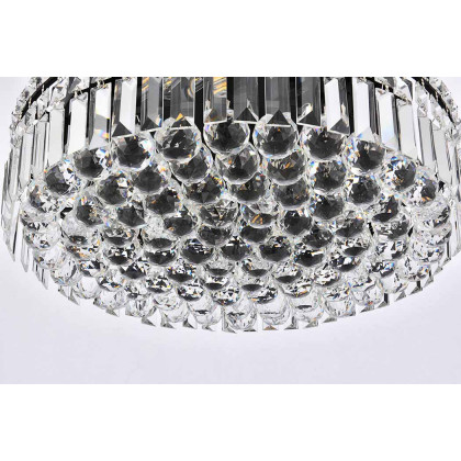 Elegant Flush Mount Light - Black, L 20" (V2030F20BK-RC)
