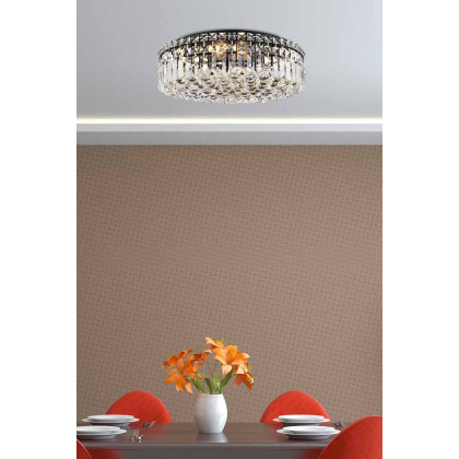 Elegant Flush Mount Light - Black, L 20" (V2030F20BK-RC)