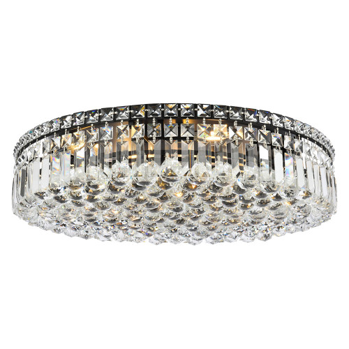 Elegant Flush Mount Light - Black, L 24" (V2030F24BK-RC)
