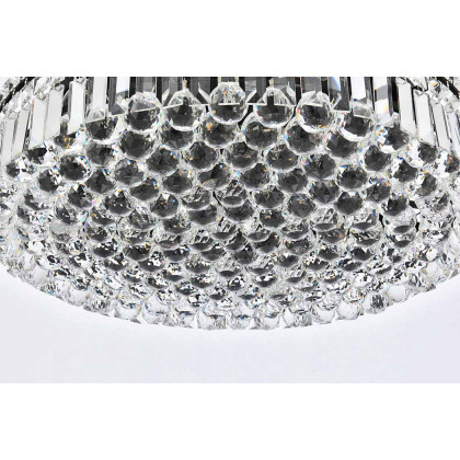 Elegant Flush Mount Light - Black, L 24" (V2030F24BK-RC)