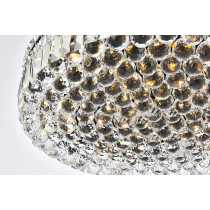 Elegant Flush Mount Light - Black, L 24" (V2030F24BK-RC)