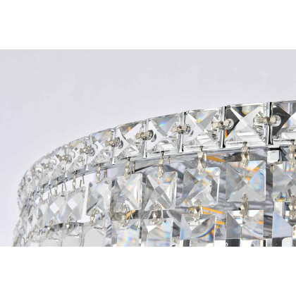 Elegant Flush Mount Light - Chrome, L 24" (V2030F24C-RC)