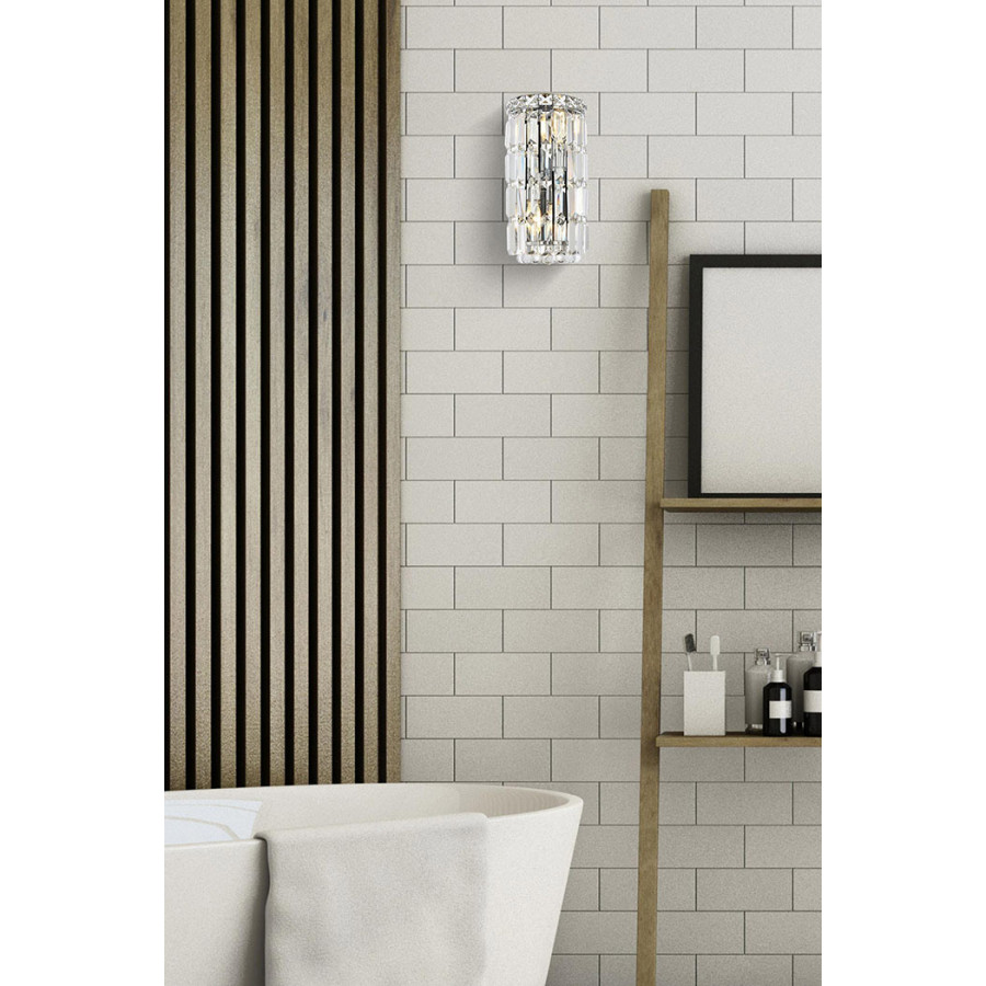 Elegant Wall Sconce - Chrome, L 6" (V2030W6C-RC)