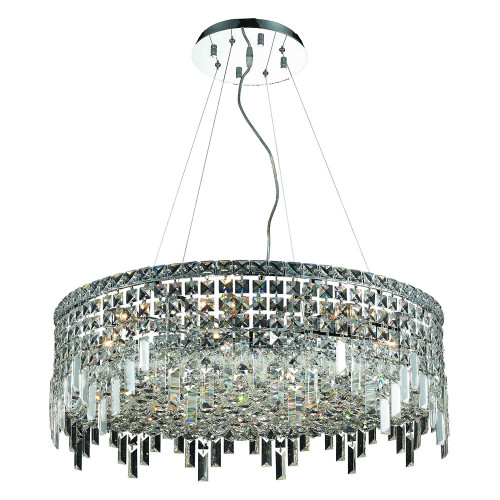 Elegant Chandelier - Chrome, L 28" (V2031D28C-RC)