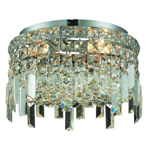 Elegant Flush Mount Light - Chrome, L 12" (V2031F12C-RC)