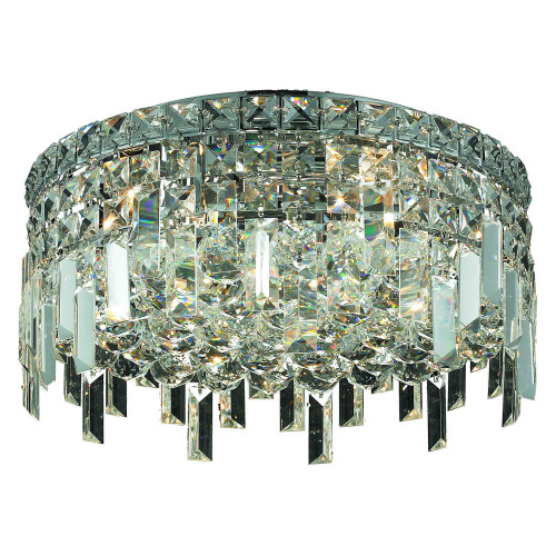 Elegant Flush Mount Light - Chrome, L 16" (V2031F16C-RC)
