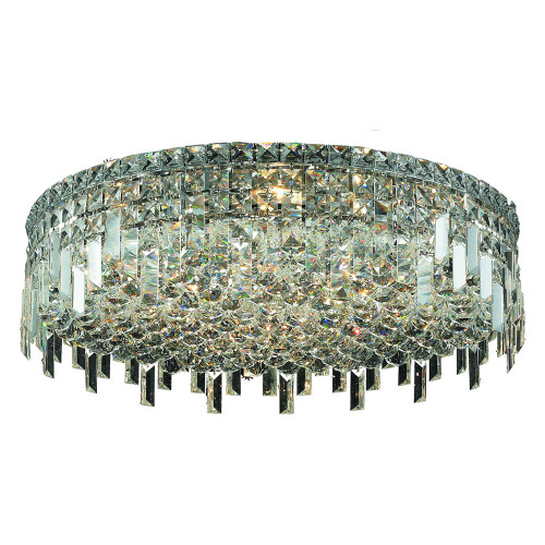 Elegant Flush Mount Light - Chrome, L 24" (V2031F24C-RC)