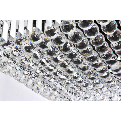 Elegant Chandelier - Black, L 24" (V2032D24BK-RC)