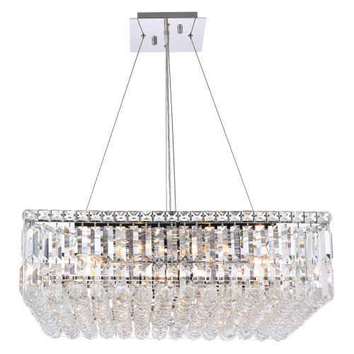 Elegant Chandelier - Chrome, L 24" (V2032D24C-RC)