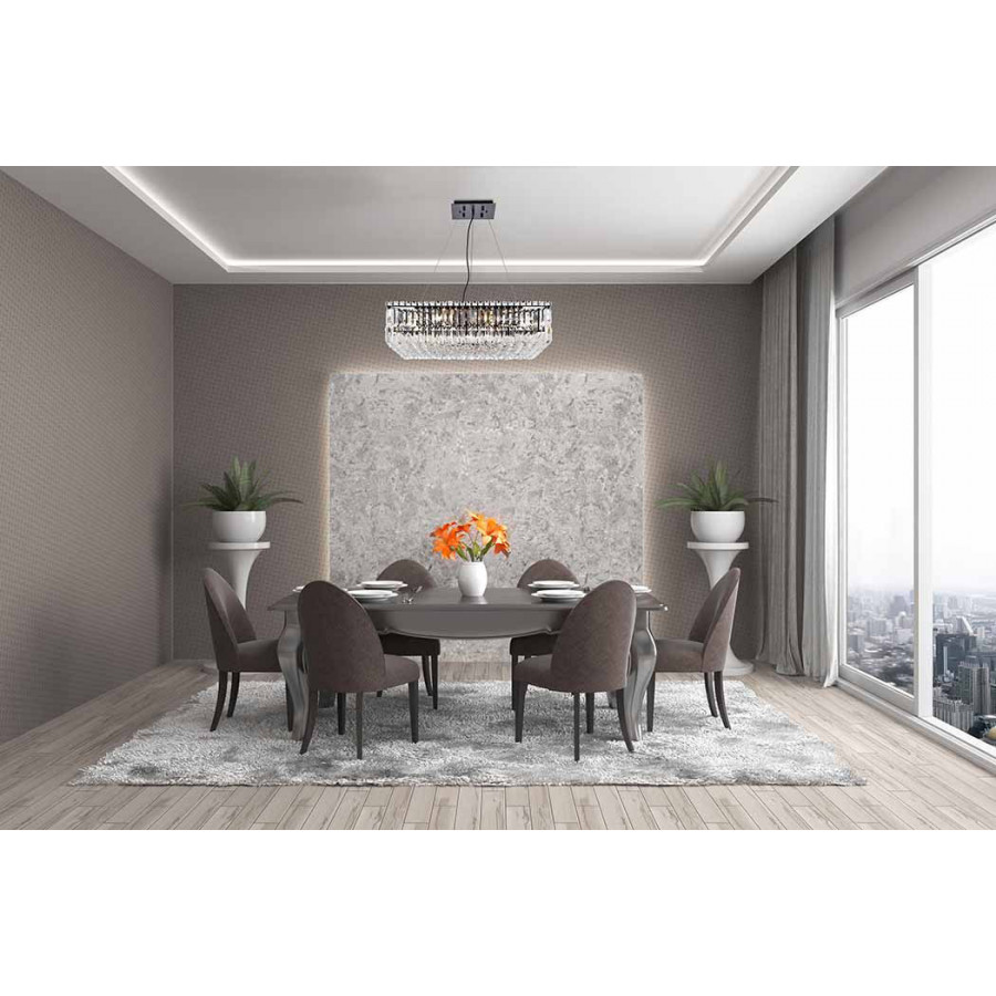 Elegant Chandelier - Black, L 28" (V2032D28BK-RC)