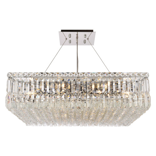 Elegant Chandelier - Chrome, L 28" (V2032D28C-RC)