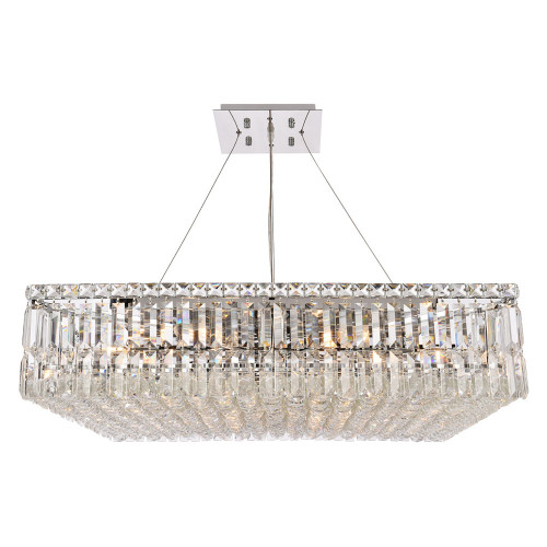 Elegant Chandelier - Chrome, L 32" (V2032D32C-RC)