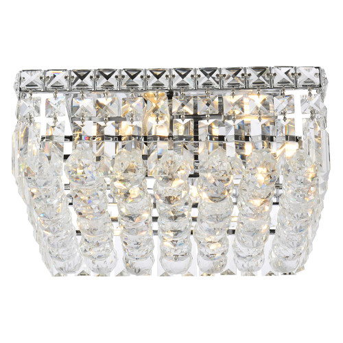 Elegant Flush Mount Light - Chrome, L 12" (V2032F12C-RC)