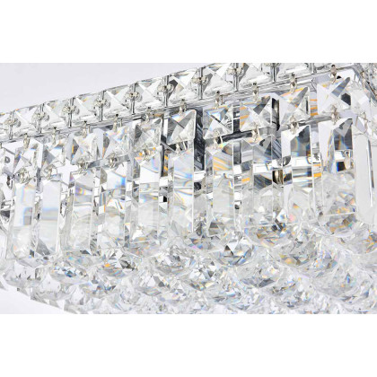 Elegant Flush Mount Light - Chrome, L 12" (V2032F12C-RC)