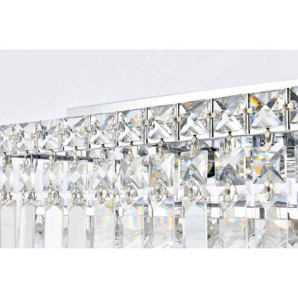 Elegant Flush Mount Light - Chrome, L 12" (V2032F12C-RC)