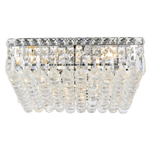 Elegant Flush Mount Light - Chrome, L 16" (V2032F16C-RC)