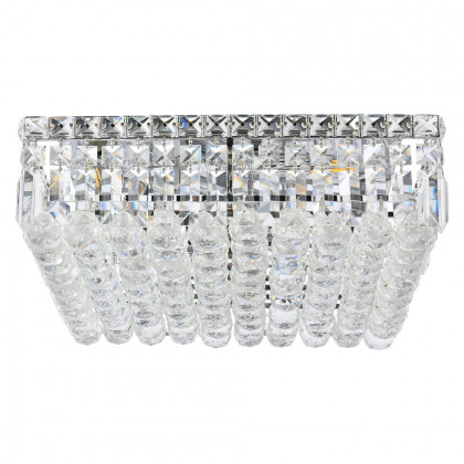 Elegant Flush Mount Light - Chrome, L 16" (V2032F16C-RC)