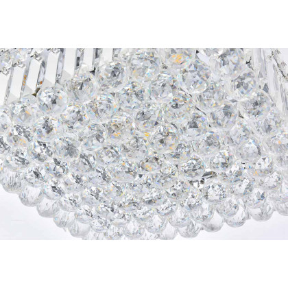 Elegant Flush Mount Light - Chrome, L 16" (V2032F16C-RC)