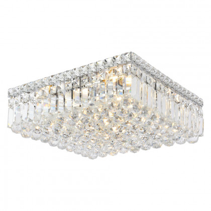 Elegant Flush Mount Light - Chrome, L 16" (V2032F16C-RC)