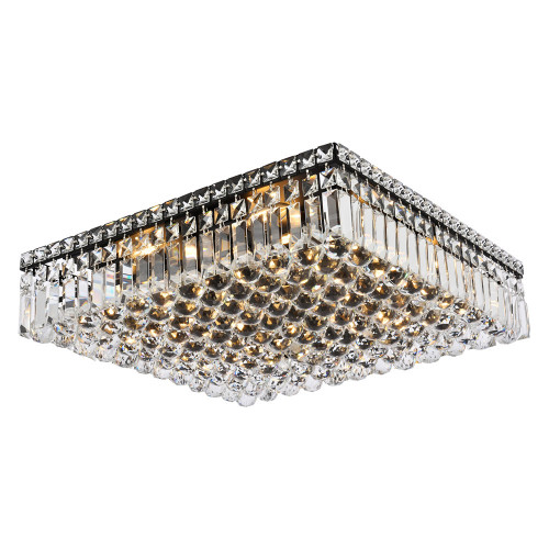 Elegant Flush Mount Light - Black, L 20" (V2032F20BK-RC)