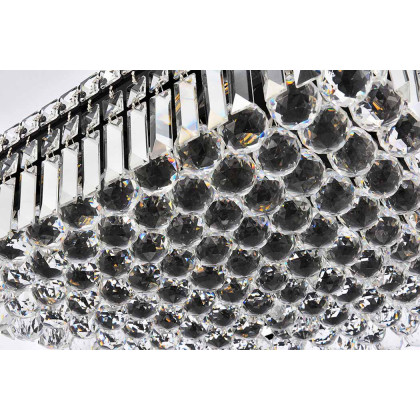 Elegant Flush Mount Light - Black, L 20" (V2032F20BK-RC)