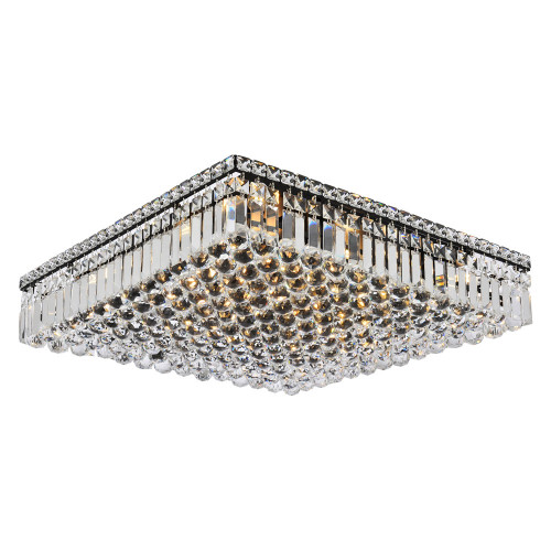 Elegant Flush Mount Light - Black, L 24" (V2032F24BK-RC)