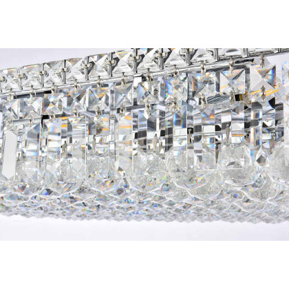 Elegant Flush Mount Light - Chrome, L 24" (V2032F24C-RC)