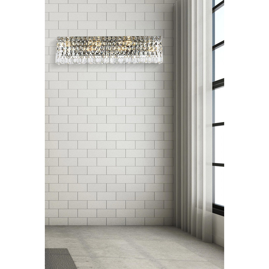 Elegant Wall Sconce - Chrome, L 26" (V2032W26C-RC)
