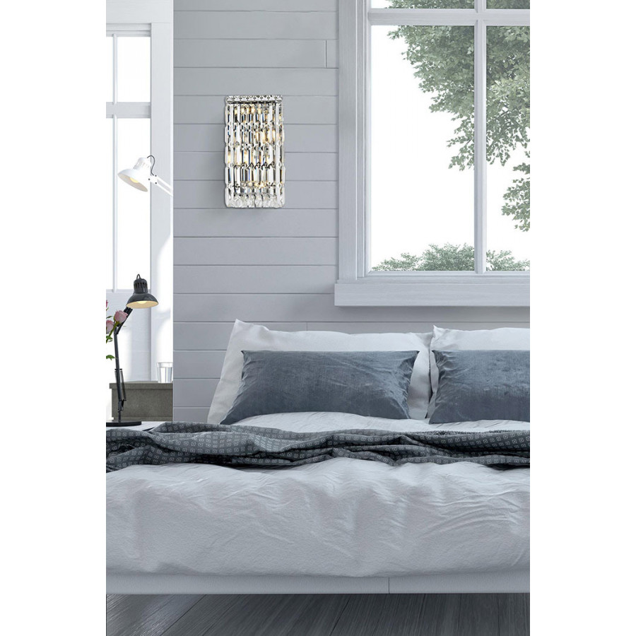 Elegant Wall Sconce - Chrome, L 8" (V2032W8C-RC)