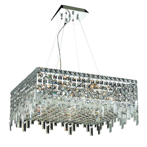 Elegant Chandelier - Chrome, L 24" (V2033D24C-RC)