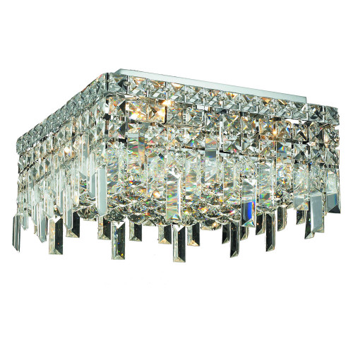 Elegant Flush Mount Light - Chrome, L 12" (V2033F12C-RC)