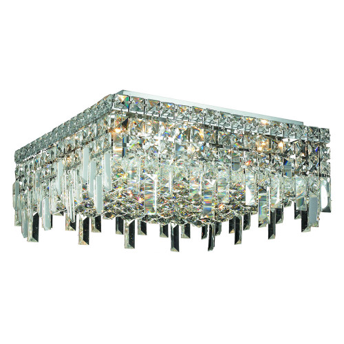 Elegant Flush Mount Light - Chrome, L 16" (V2033F16C-RC)