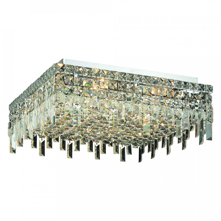 Elegant Flush Mount Light - Chrome, L 20" (V2033F20C-RC)
