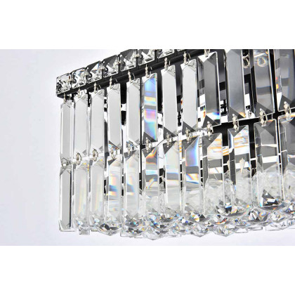 Elegant Chandelier - Black, L 10" (V2034D20BK-RC)
