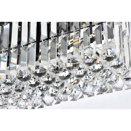 Elegant Chandelier - Black, L 10" (V2034D20BK-RC)