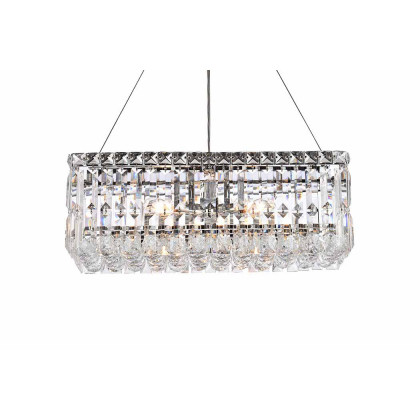 Elegant Chandelier - Chrome, L 10" (V2034D20C-RC)