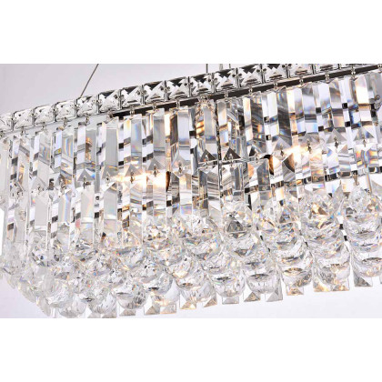 Elegant Chandelier - Chrome, L 10" (V2034D20C-RC)