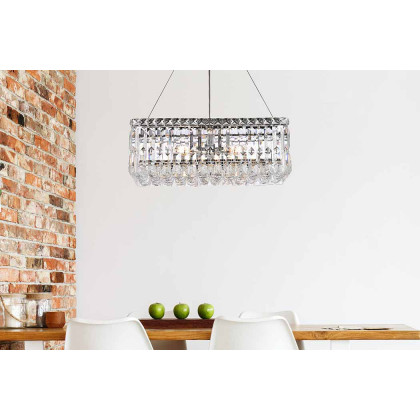 Elegant Chandelier - Chrome, L 10" (V2034D20C-RC)