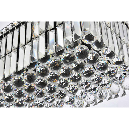Elegant Chandelier - Black, L 12" (V2034D24BK-RC)