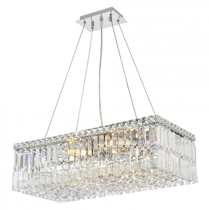 Elegant Chandelier - Chrome, L 12" (V2034D24C-RC)