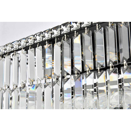 Elegant Chandelier - Black, L 14" (V2034D28BK-RC)
