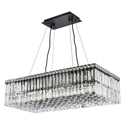 Elegant Chandelier - Black, L 14" (V2034D28BK-RC)