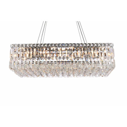 Elegant Chandelier - Chrome, L 14" (V2034D28C-RC)