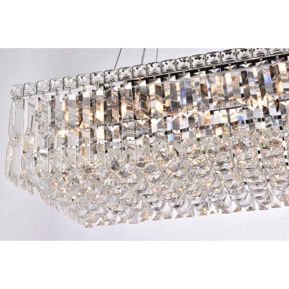 Elegant Chandelier - Chrome, L 14" (V2034D28C-RC)