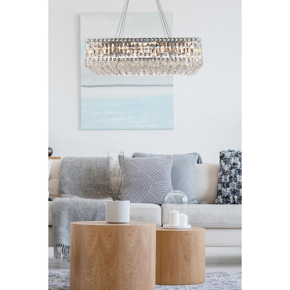 Elegant Chandelier - Chrome, L 14" (V2034D28C-RC)