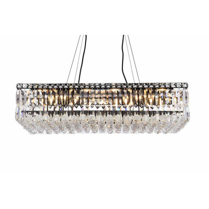 Elegant Chandelier - Black, L 16" (V2034D32BK-RC)