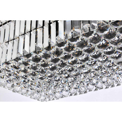 Elegant Chandelier - Black, L 16" (V2034D32BK-RC)