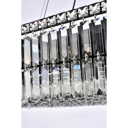 Elegant Chandelier - Black, L 16" (V2034D32BK-RC)